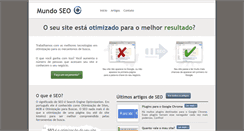 Desktop Screenshot of mundoseo.com.br